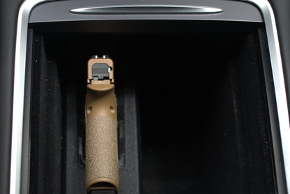 Tesla Model 3 and Model Y console holster with no-drill retention mount