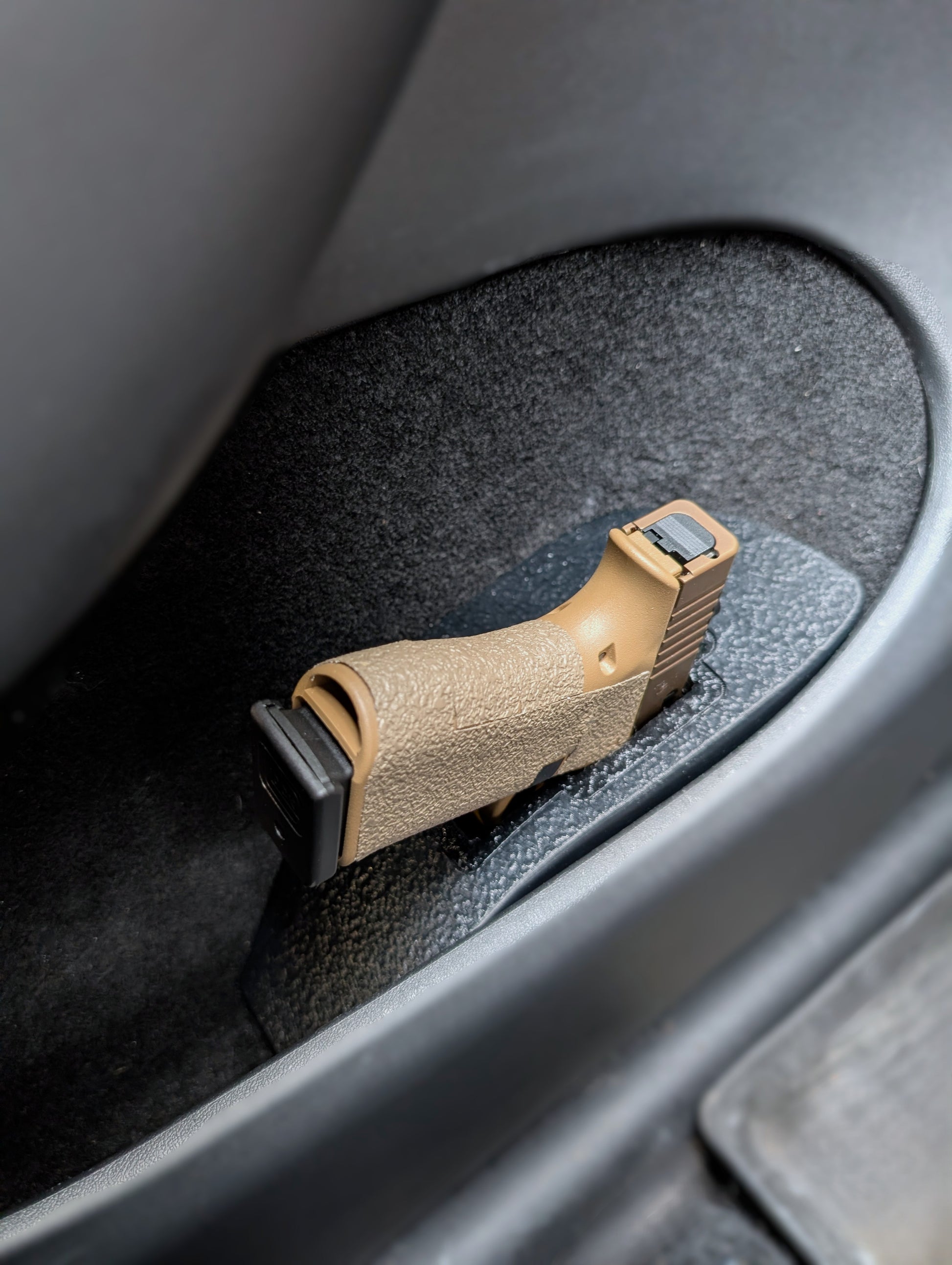 Tesla Model Y door holster for driver door pocket